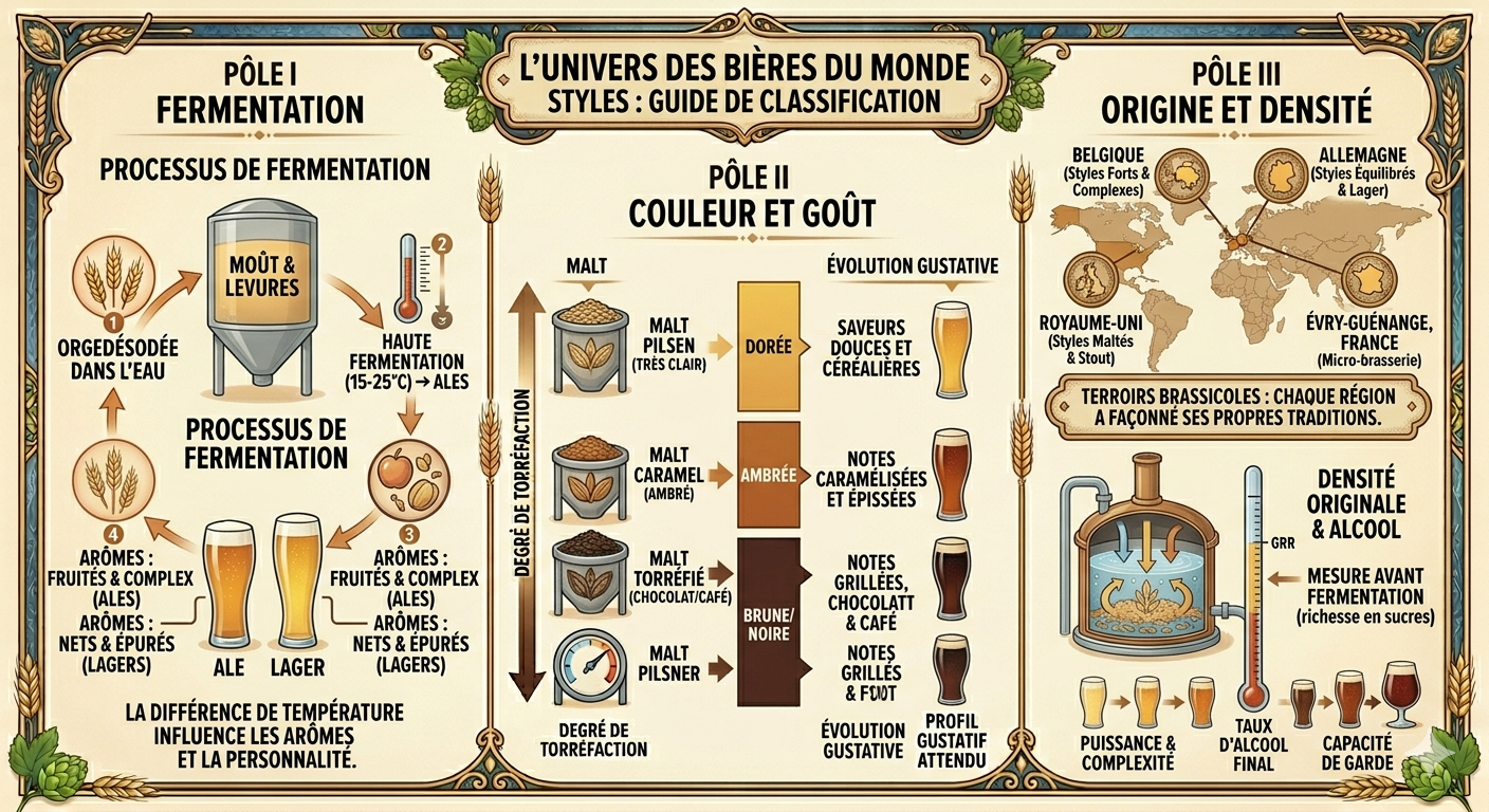 Bières du Monde Styles par Pays et Régions